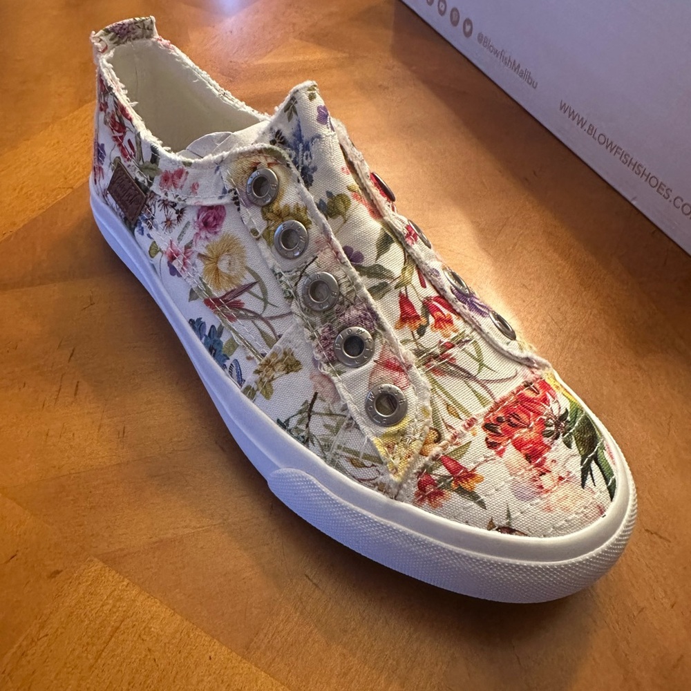 Blowfish Malibu Floral Canvas Slip-On Sneaker - White Multi